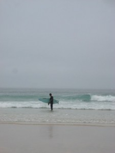 the lone surfer...