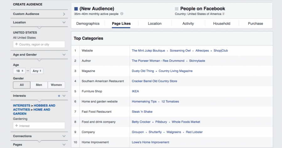 facebook audience insights